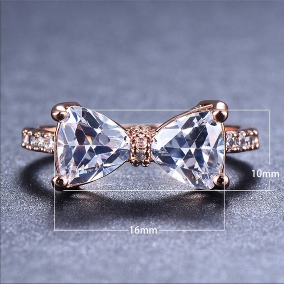 NWT 5 Star ⭐️ Rated Rose Gold Bow Ring - Picture 4 of 8